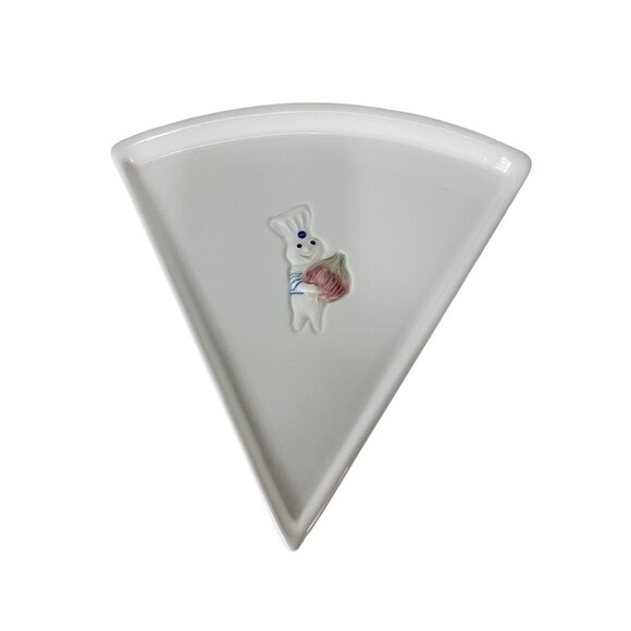 Pillsbury Doughboy Pizza Slice Ceramic Porcelain Plate Set of Five Plates - Picture 7 of 15